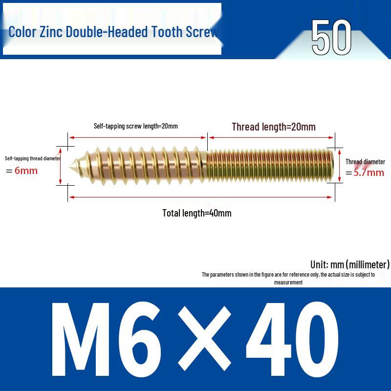 Śruba samogwintująca ze stali nierdzewnej 304 z podwójnym łbem i gniazdem sześciokątnym do mebli, ostro zakończona, M4 M5 M6 M8.
