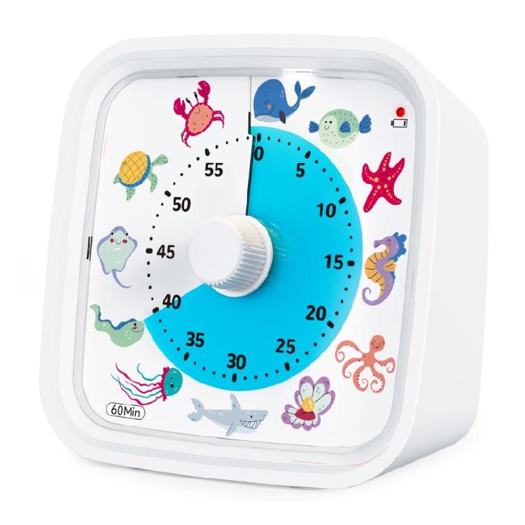 

Lovely Marine Creature Shape Countdowns Device With 60 Minutes Ranges And Shockproof Case Perfect For Learners белый