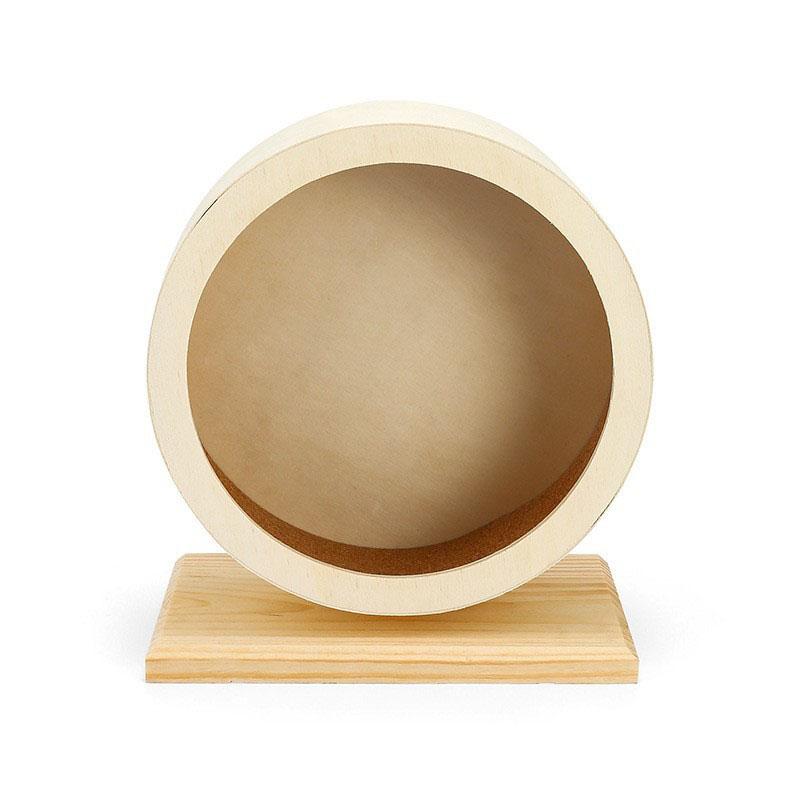 Hamster Wooden Wheel Spinner Hamster Running Wheels Prevent Depression Toys for Small Pets Small Animal Exercise Accessories