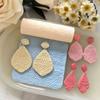 DIY Polymer Clay Texture Roller,  Roller for Polymer Clay Earrings Jewelry, Embossing Pottery Texture Rollers for Jewelry Making