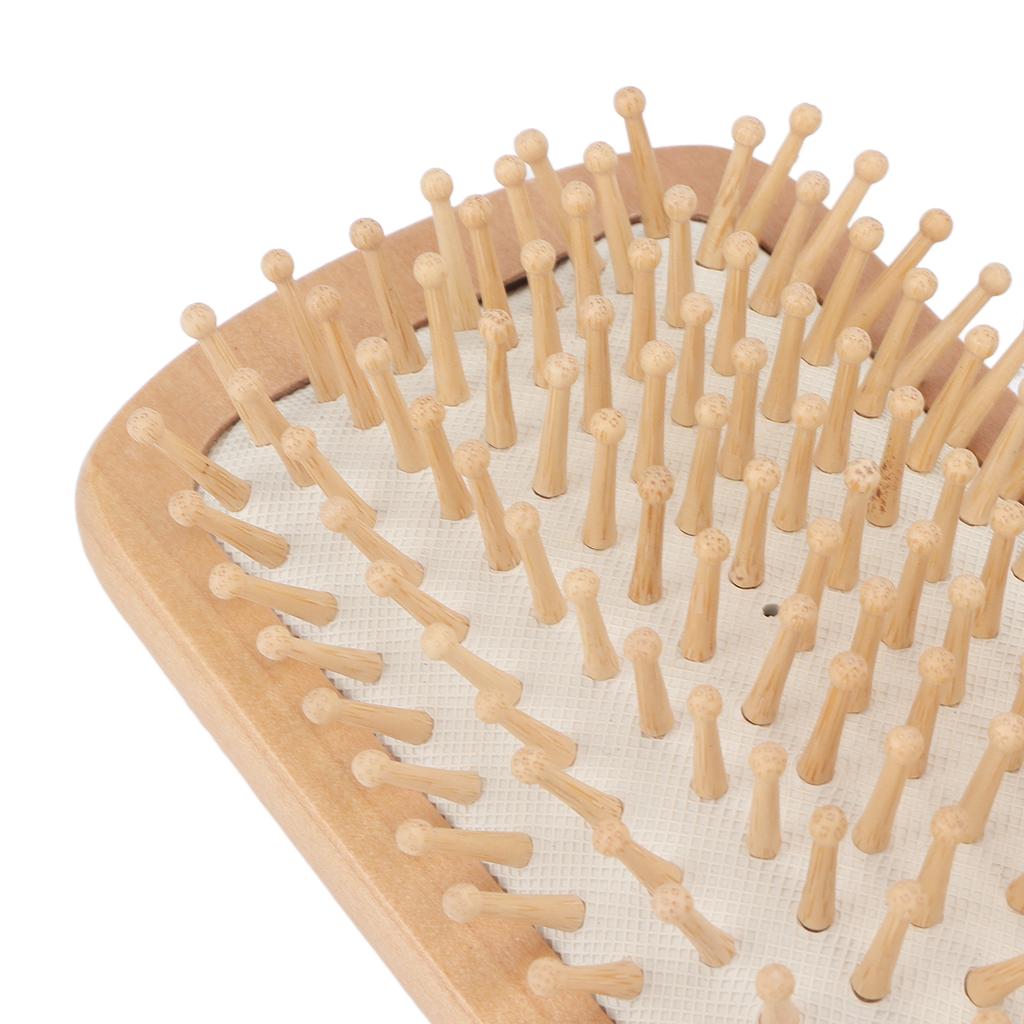 Wooden Hair Brush Portable Home Salon Ergonomic Massage Detangling Paddle Brush Hair Styling Tool