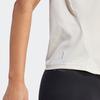 Adidas Power Tee Solid Logo Sport Crew Neck Short Sleeve T-Shirt Women Tops Linen-Brown IN6209