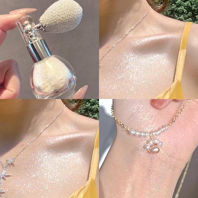 Glitter Body Highlighter: All-Over Sparkly Powder for Brightening and Versatile Makeup Beauty