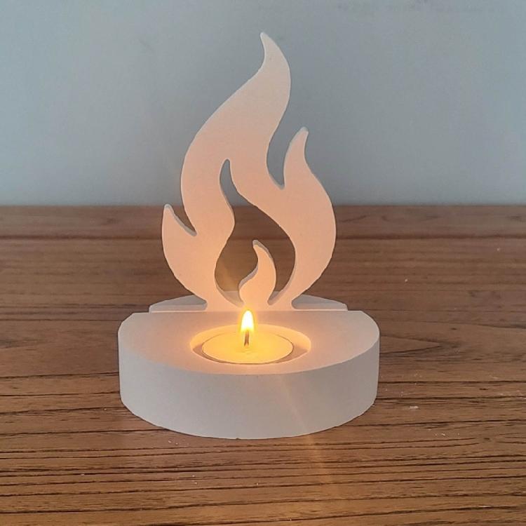 Silicone Molds Rabbit Candle Holder Resins Molds DIY Flame Candlesticks Mould