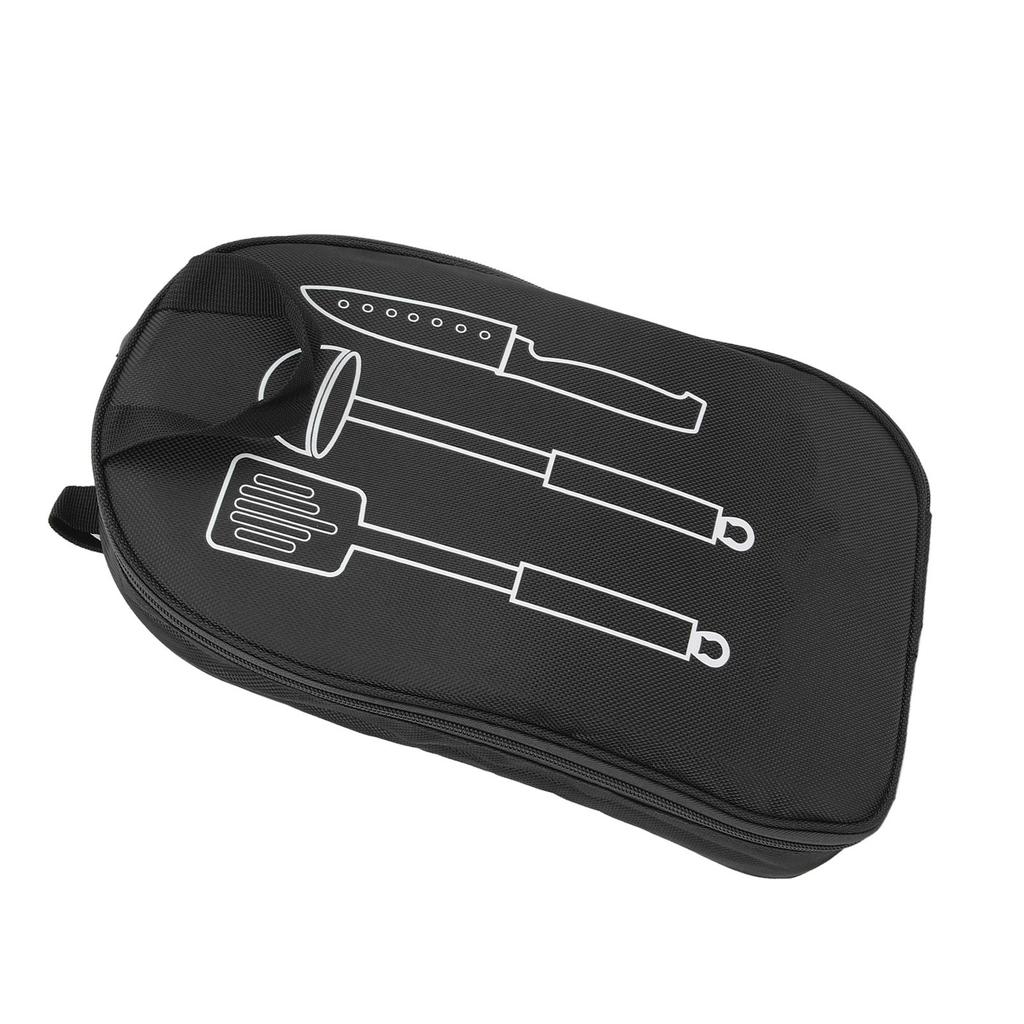 Camping Travel Cooking Utensils Organizer Travel Bag Outdoor Camping Cookware Organizer Bag for Beach Park Picnic BBQs