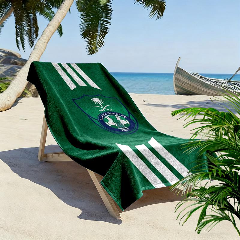 Al Ahli FC Print Beach Towel, Large Soft Quick Dry Towel for Beach Camping Swimming