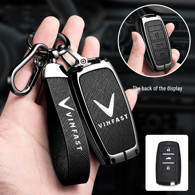 Vinfast Vietnam Car Key Case for Zhonghua V5/VF8 VF3/5/9 with Premium Keyring Buckle