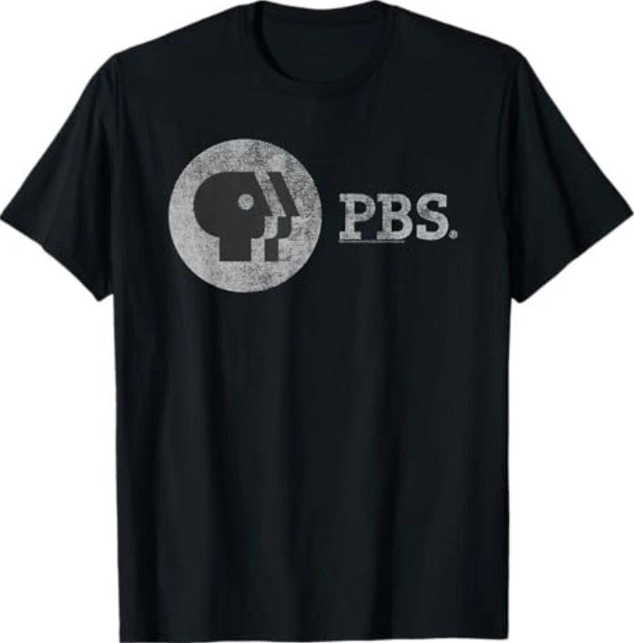 Футболка PBS с состаренным логотипом Public Broadcasting Service 3XL