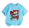 Kids Boys Girls 100% Cotton Crew Neck Short Sleeve T-Shirt, Extreme Speed Racing Supercar Graphic Casual Breathable Tee for Children Summer Streetwear