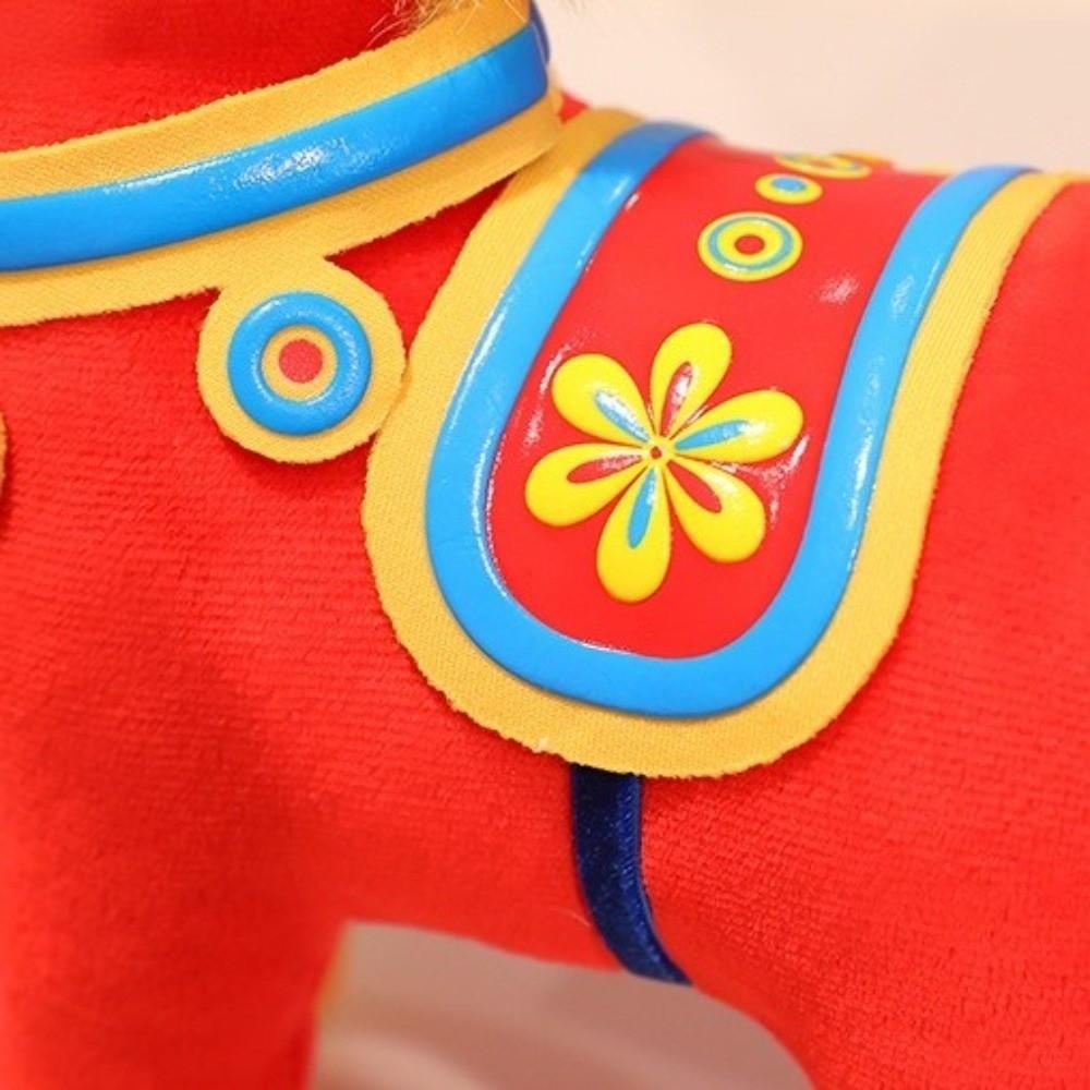 Soft Cartoon Horse Doll Mascot Dolls Stuffed Animal Decoration New Year Mascot  Home Display