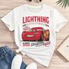 New Cars Lightning McQueen Sally Alphabet Graphic Print High Quality Unisexs and WoUnisex Short Sleeve Loose Casual TShirts