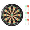 17 Inch Dart Board Game Set Double Sided Magnetic Dart Board with Magnetic Darts Brown