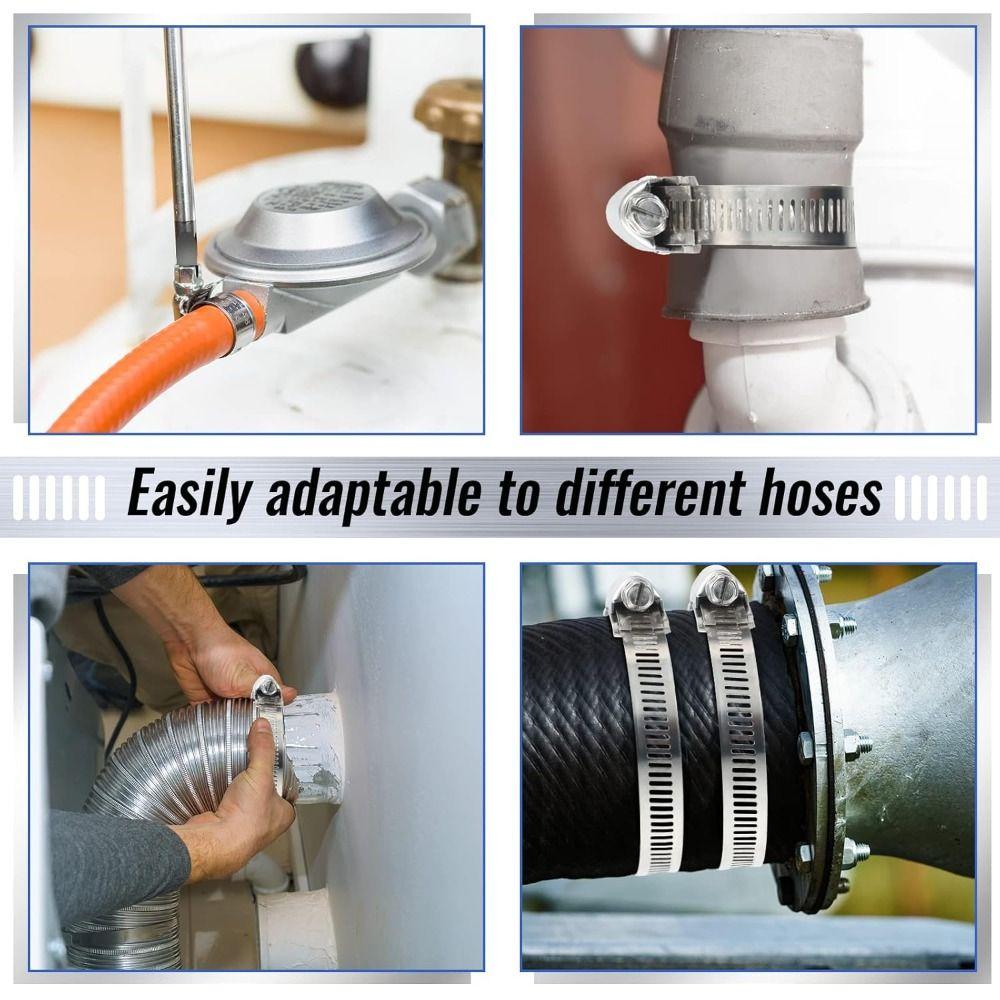 Großer Schlauchschellen-Gurt Verstellbare Klemmen Befestigungselemente Neue Schlauchschellen Rohr Schlauch