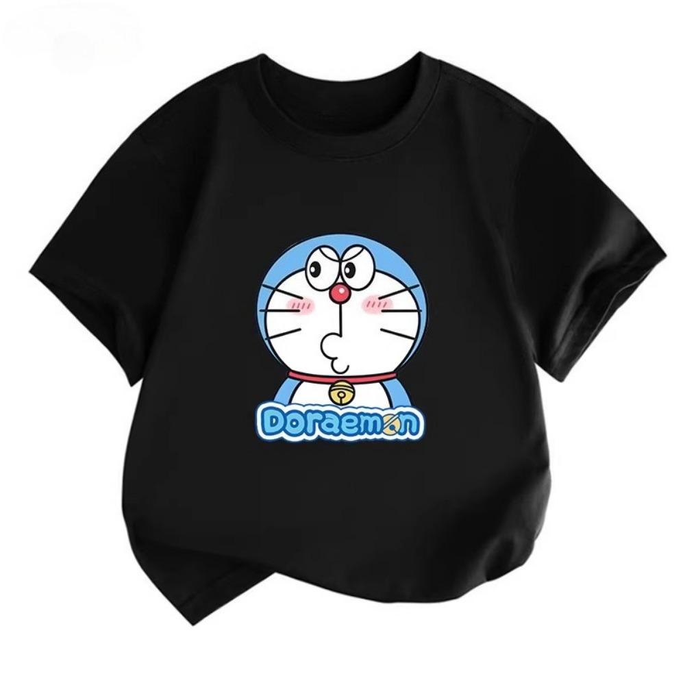 Doraemon children's T-shirt, summer new style, comfortable breathable top for boys and girls