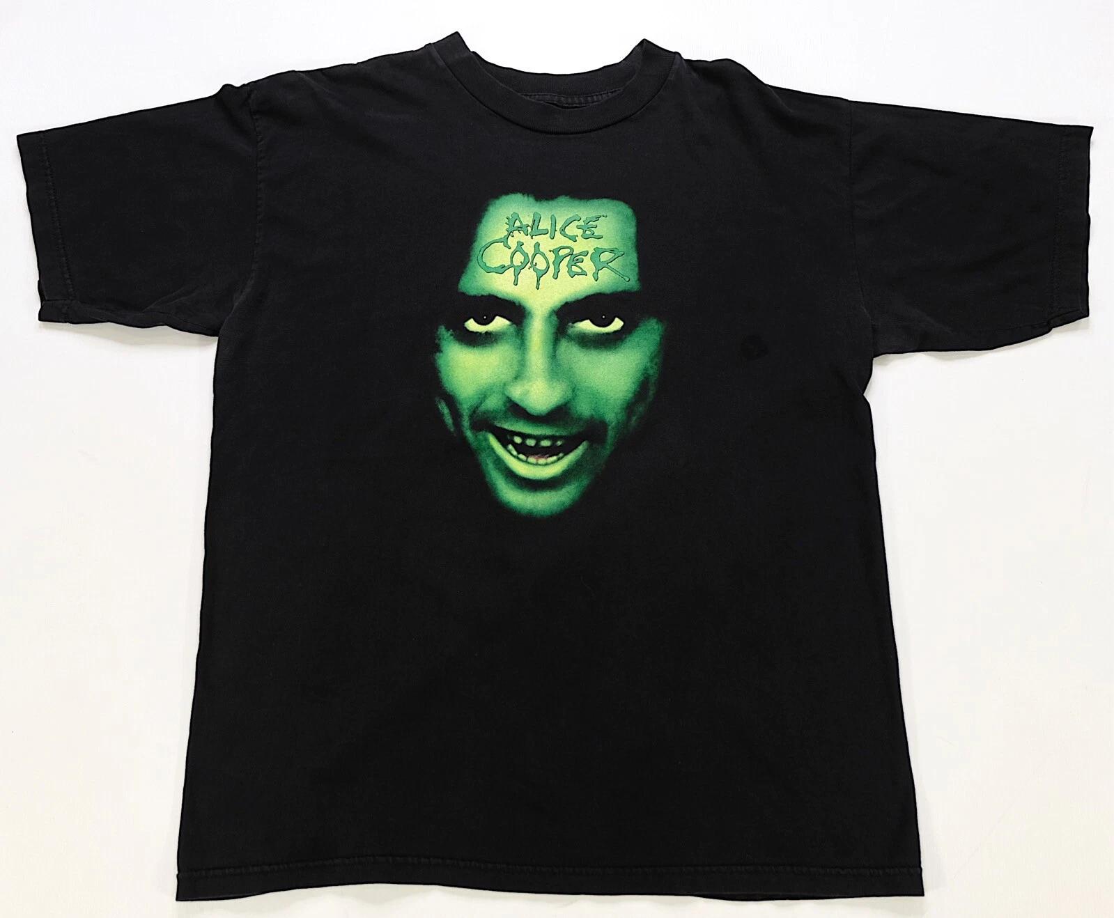 Rare VTG Alice Cooper Tourture 2000 Tour Big Face T Shirt 90s 2000s Rock Black 4XL