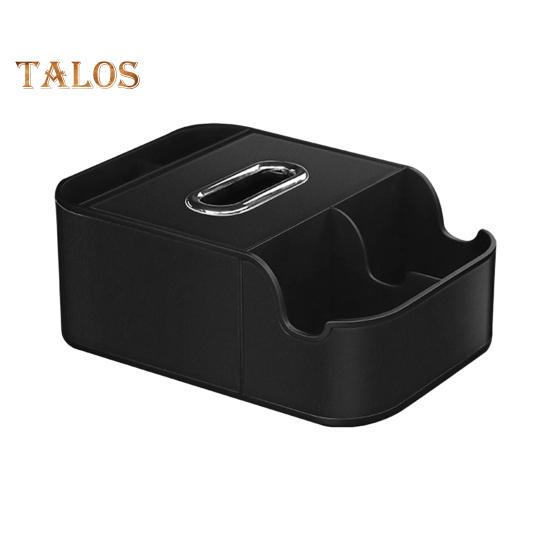 

Автомобільний підлокітник Коробка для зберігання на задньому сидінні автомобіля Стійкий органайзер, що не хитається, з підстаканниками для напоїв Секретні відділення для телефону Паперові рушники Вода чорний