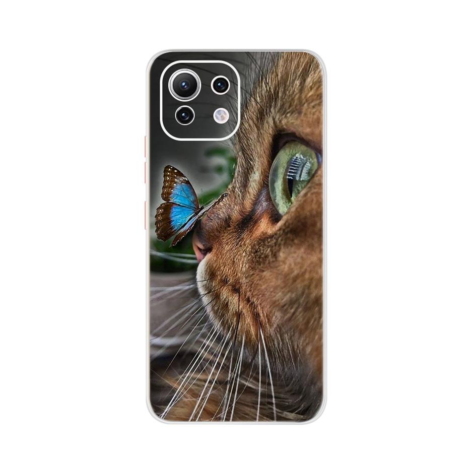 For Xiaomi Mi 11 Lite Case Cute Cartoon Cover For Xiaomi Mi 11 Lite 5G Phone Cases Mi11 Lite 11Lite Soft TPU Fundas Capa 6.55''