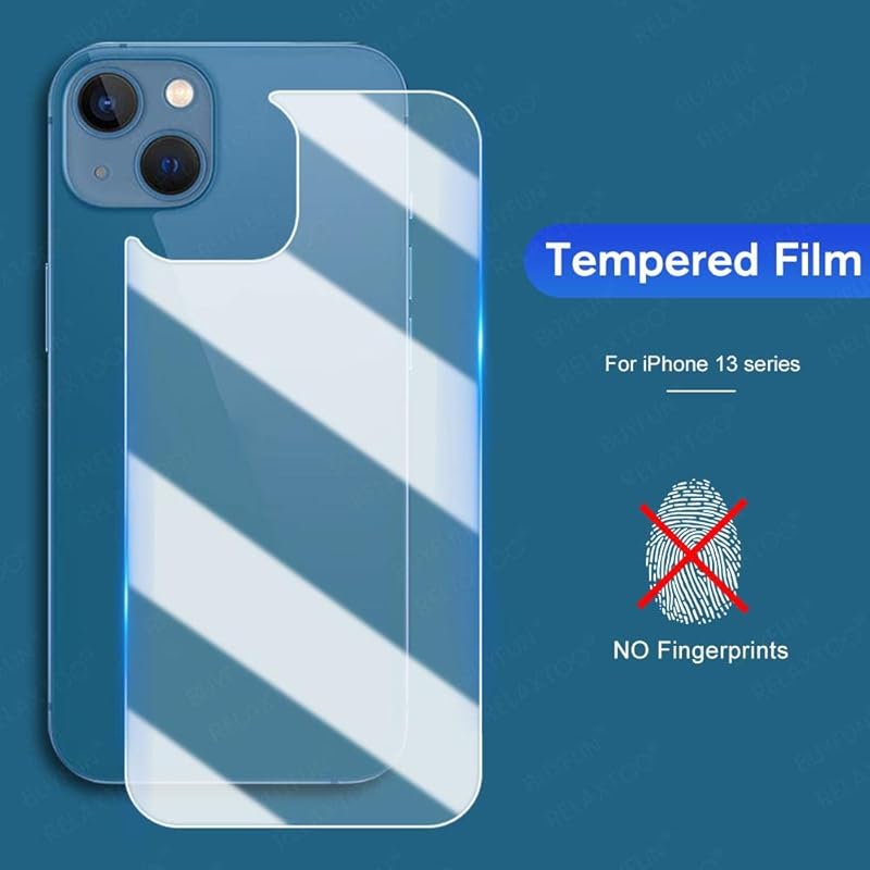 

Careflection Premium 2.5D Back Tempered Glass Protector For Apple Iphone 13 Mini 13 чорний