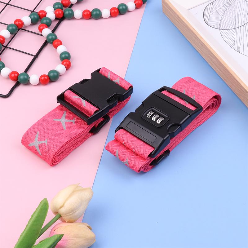 Cinghia per bagaglio da viaggio con lucchetto regolabile con password, cinghia per imballaggio, lucchetto di sicurezza, cinghia antifurto per bagaglio