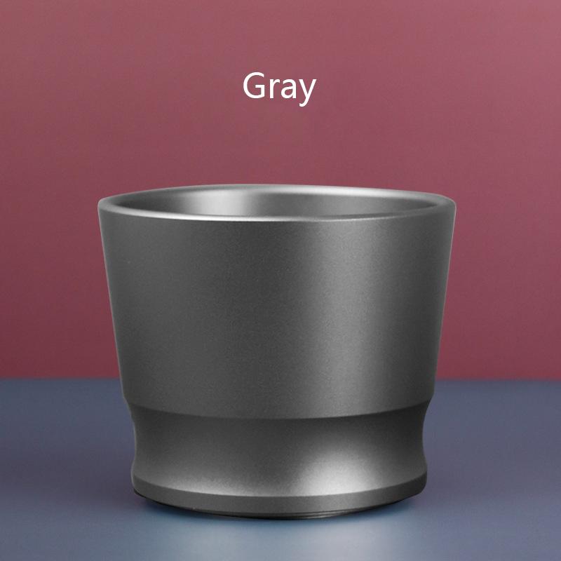 

Алюмінієве інтелектуальне дозуюче кільце 58 мм Збирач порошку для еспресо-бариста для млинця EK43 Заварювальна чаша Чашка для кави Дозуюче кільце сірий колір