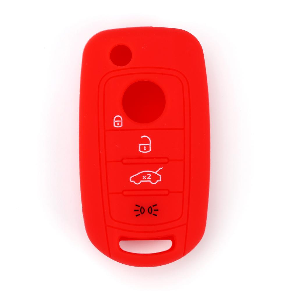 Silikon Klapp Auto Schlüsselhülle Abdeckung Schale für FIAT Tipo Toro Nuovo Freedom 500X Doblo Argo Grazie Protector Keyless Fernbedienung Zubehör