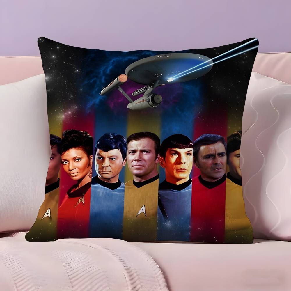 Science Fiction Movie S-Star Trek Pillow Case Ultra Soft Skin Friendly Fabric Cloud Like Comfort & Concealed Zipper