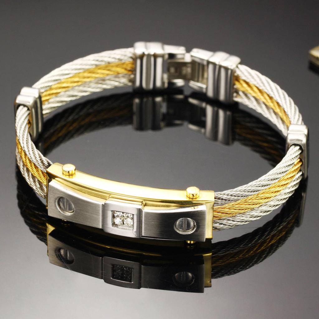 JMJM Titanium Steel Wristband Man Bracelet