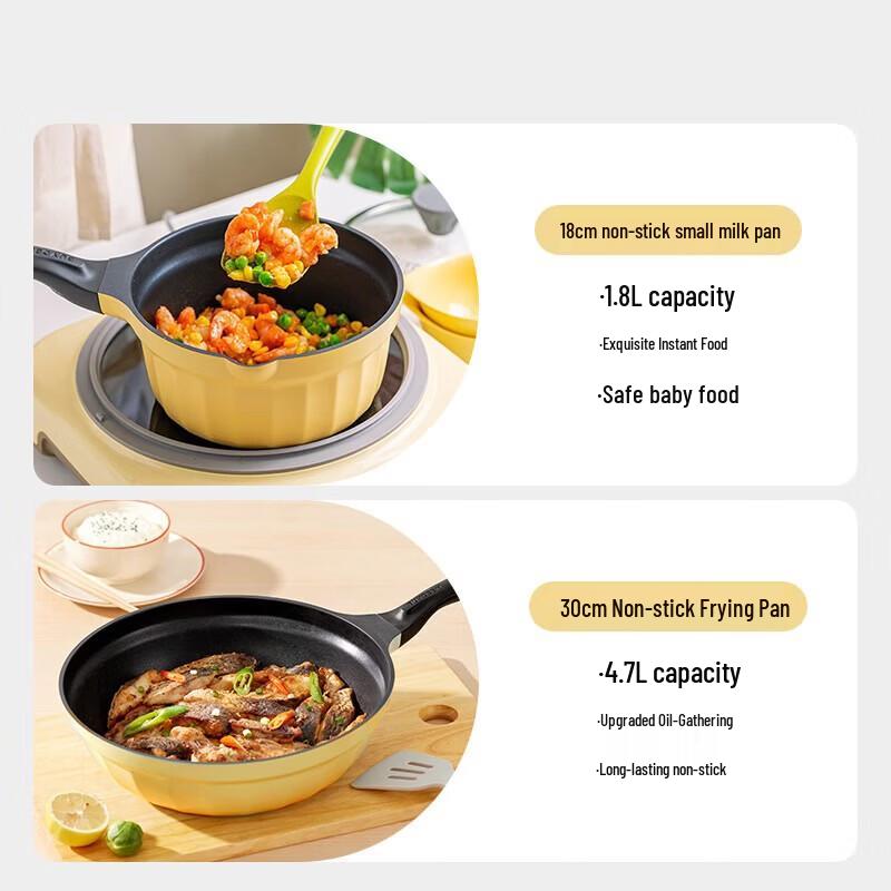 Buydeem Non-stick Pot Wok Set
