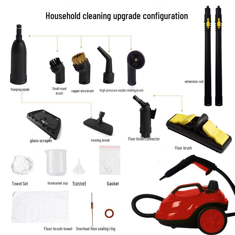 High-Temperature Steam Cleaner with 2L Capacity for Car Interiors, Film Application, and Household Sterilization (Model SE8620).