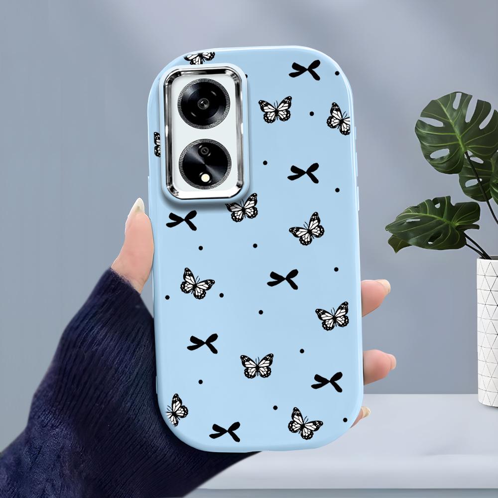 Solid Color Silver Edge Lens Soft Liquid Silicone Shockproof Phone Case for iPhone Samsung Huawei Honor Xiaomi Redmi OPPO Realme Vivo Infinix Tecno