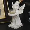 Pryskyřice Andělský svícen Angel Collection Figurka Anděl Socha Svícen na čajovou svíčku Dárky Stolní ozdoby na stojánek na čajovou svíčku