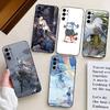 Game Arknights Phone Case Black Silicone Soft For Samsung S25,S24,S21,S22,S23,S30,Ultra,S20,Plus,Fe,Lite