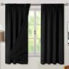 100% Blackout Curtains Coated & LaminatedThermal Insulated, Rod Pocket – Solid Blackout Drapes for Bedroom, Living Room, Home Theater Decor