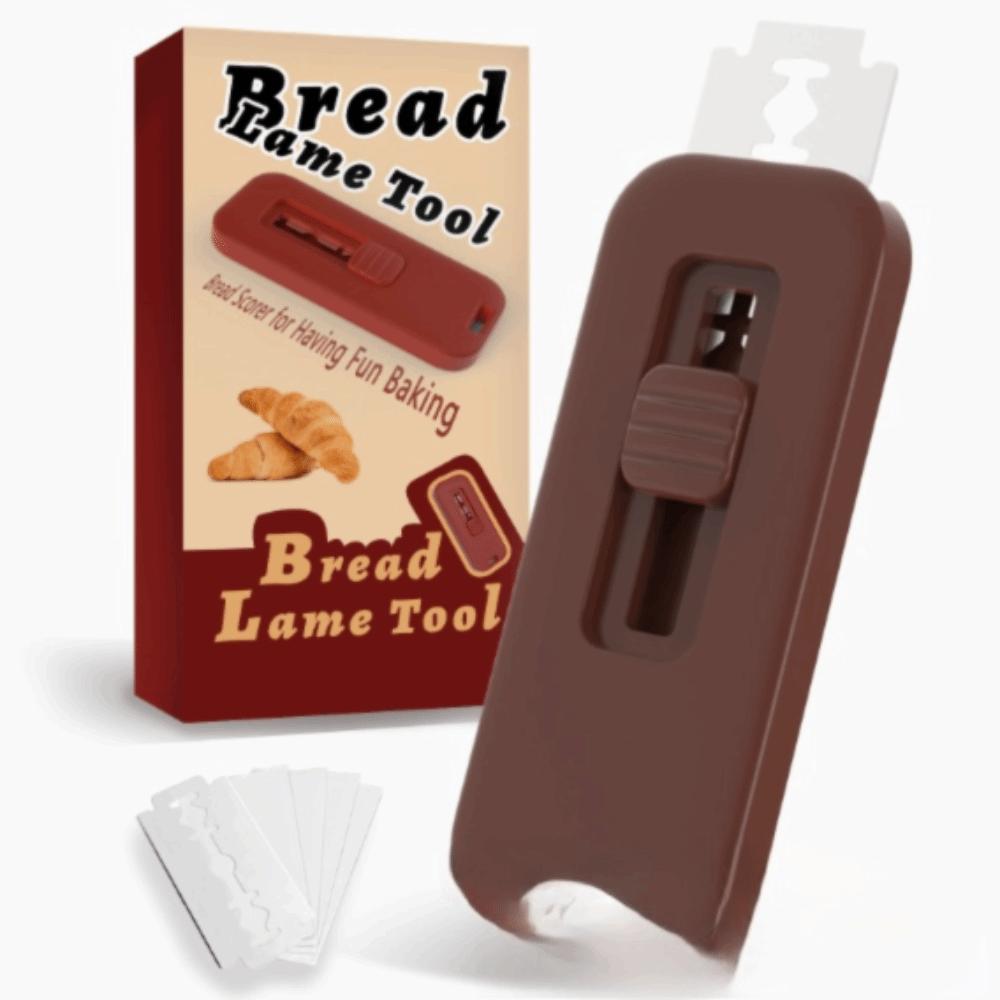 

Self-attaching Storage Base Bread Lame Tool ABS Shell Handle Sourdough Baking Accessories Brown -Square