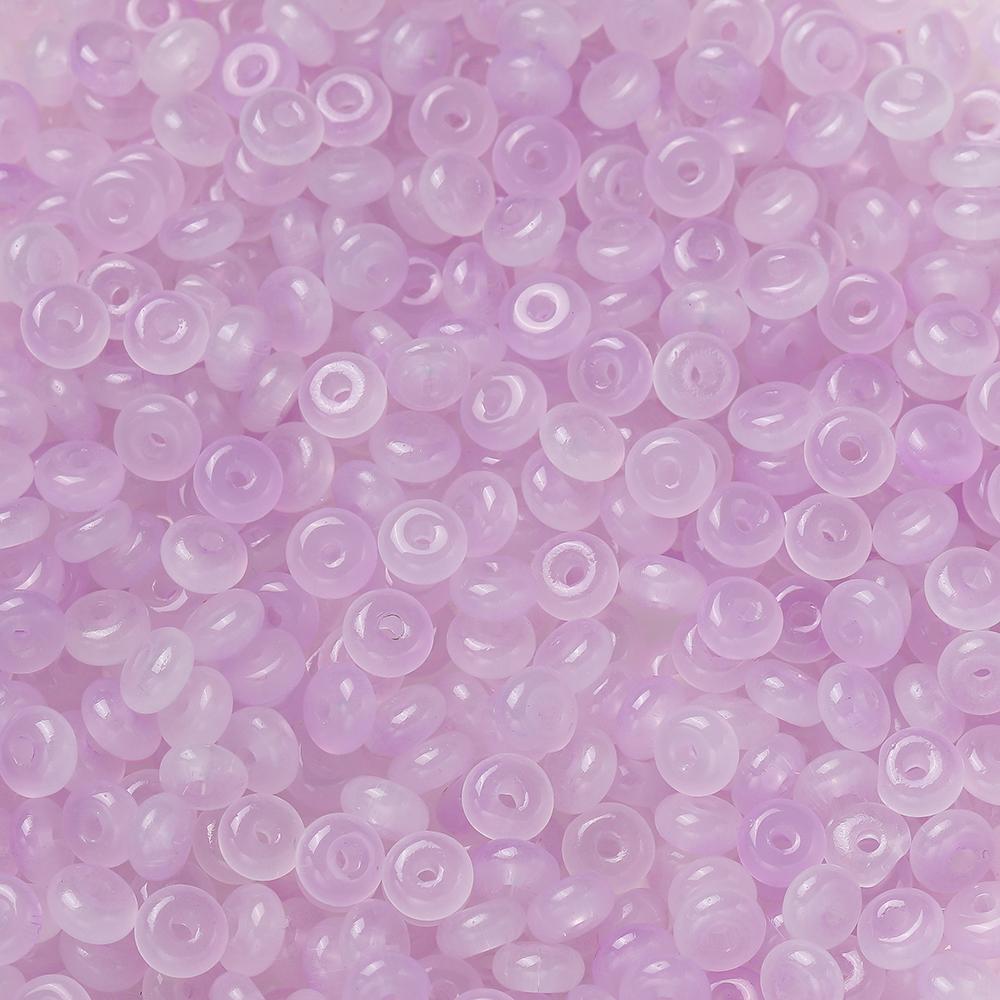 50pcs/Lots Colored Glass Seed Bead Abacus Shape Spacer Loose Beads for DIY Jewelry Making Bracelet Necklace Charms Accessories