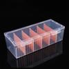 Clear Plastic Compartmentalized Organizer Box Holds 550+ Game Cards Storage Box With Adjustable Divider For Cards 1Pcs