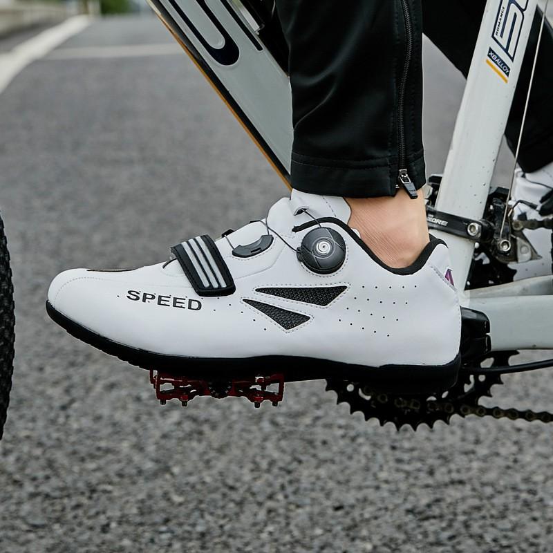 Mens Cycling Shoes Road Mountain Bike Flat Pedal Breathable Stiff Sole Unisex