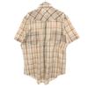 Wrangler 80s vintage Check Pattern Short sleeve Long Tail shirt 16 Gurege Men's Used