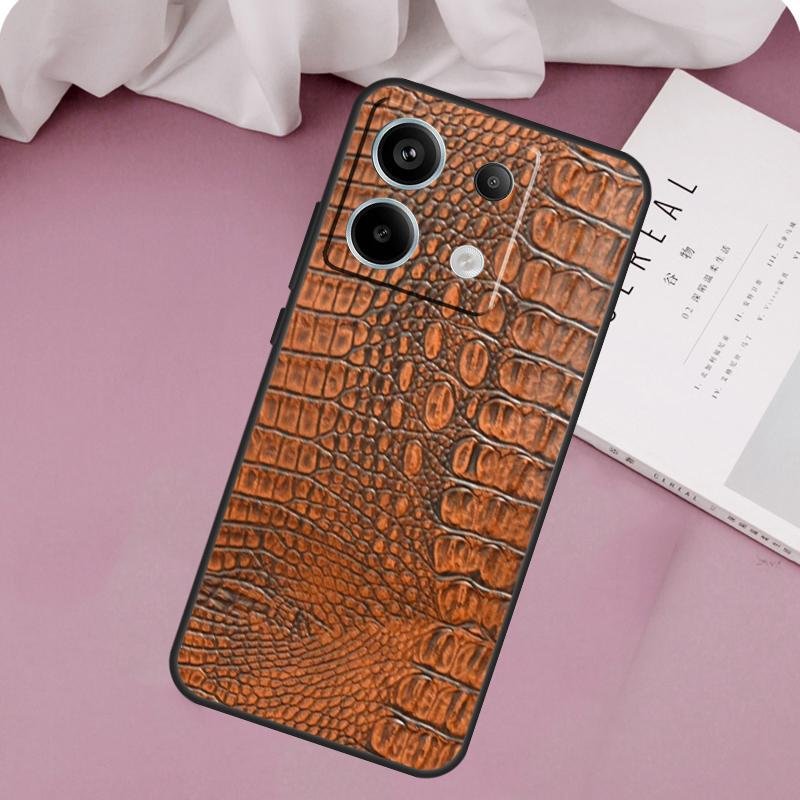 Crocodile Pattern Print Case For Xiaomi Redmi Note 14 13 12 11 10 9 Pro 11S 12S Redmi 14C 10C 12C 13C 15C 15 Cover
