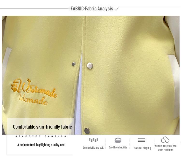 Unisex Color Block Embroidered Baseball Jacket - New Spring/Autumn Loose Fit