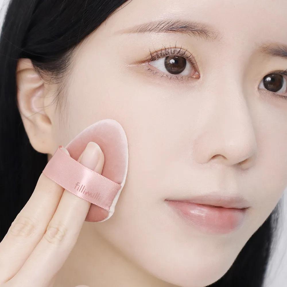 Fillimilli Triangular Blush Powder Puff 2P Set (+Case) Puff 2P (+Case)