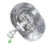 BRS H22 1PCS Stainless Steel Silver Butane Gas Stove Double Head Portable Heater for Outdoor Camping Night Fishing
