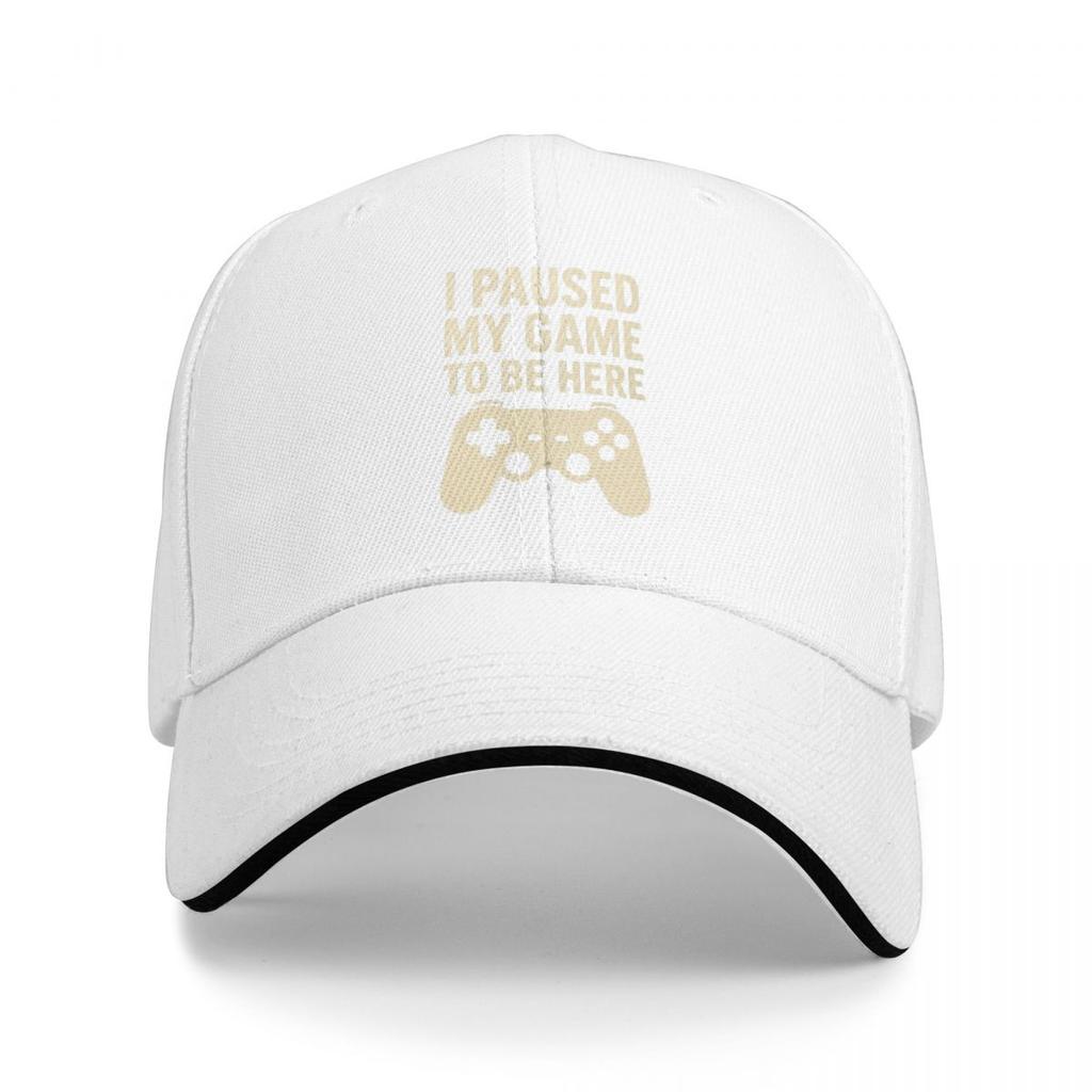 I Paused My Game To Be Here Game Controller Baseball Caps Snapback Baseball Hats Breathable Casual Casquette Outdoor Unisex