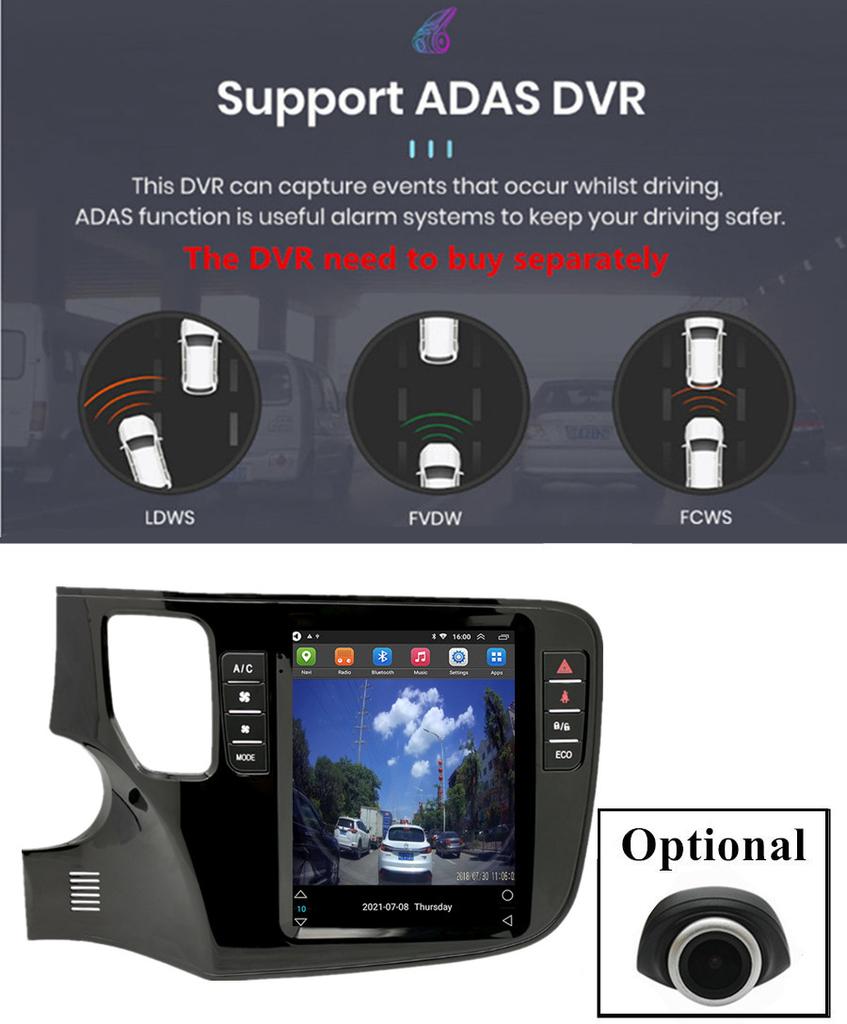9.7'' 2+32GB Stereo Radio GPS WiFi FM DAB For 2013-2020 Mitsubishi Outlander LHD