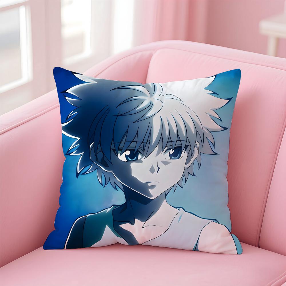 anime HUNTERxHUNTER Cushion Cover Comfortable Reversible Pillow Cover Ideal for Car Sofa Bedroom & Beyond
