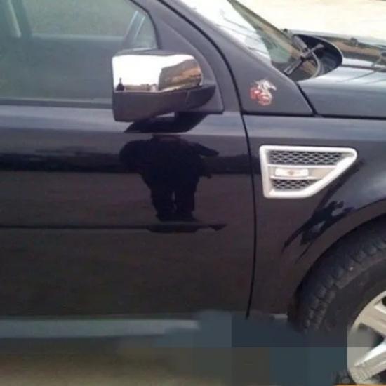 1Pair FIT FOR LAND ROVER FREELANDER 2 /LR2 (2006-2009) Discovery 3 CHROME SIDE MIRROR COVER TRIM MOLDING CAP OVERLAY