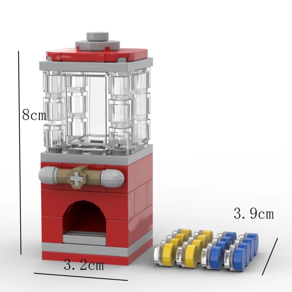 Město Série MOC Scény Pouliční prodejní automat Pohled Gashapon automat Dekorace DIY Stavebnice Vzdělávání Dětské hračky