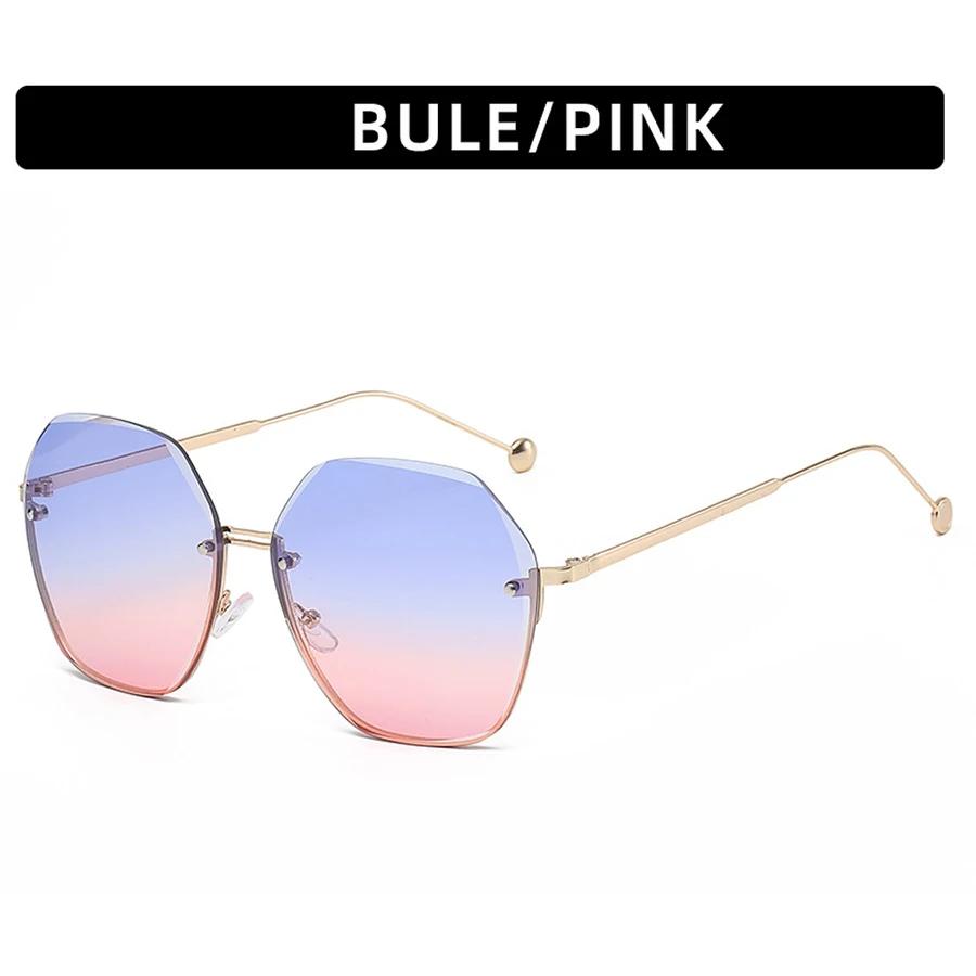 Brand Design Fashion New Polygonal Metal Sunglasses Retro Ladies Glasses Classic Trend Luxury Driving Travel Eyewear