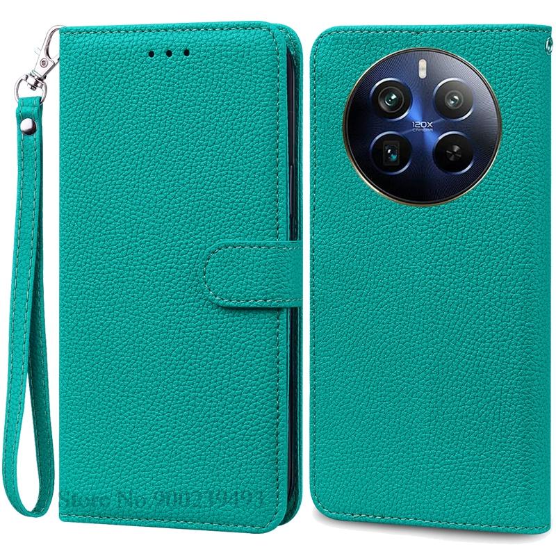 For Realme 12 Pro Plus Case Leather Wallet Flip Cover Phone Case For Realme 12 Pro 5G Case Coque Fundas For Realme 12 Pro+ Cover