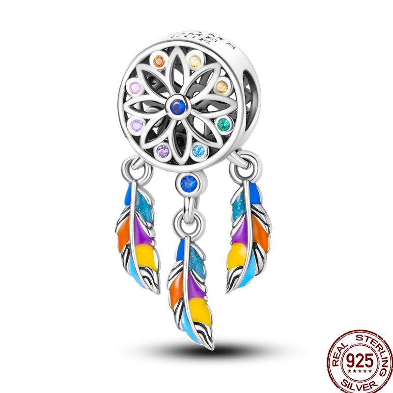 Copper Metal Bird Flying Wings Bee Plant Insect Colored Zircon Charm Bead Component Bead Components Ideal Designed For 3MM Authentic Original